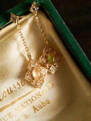 Aurielle Opal Dangle Earrings - CAMELLIA