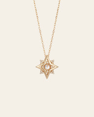 New York Diamond Pentagram Necklace