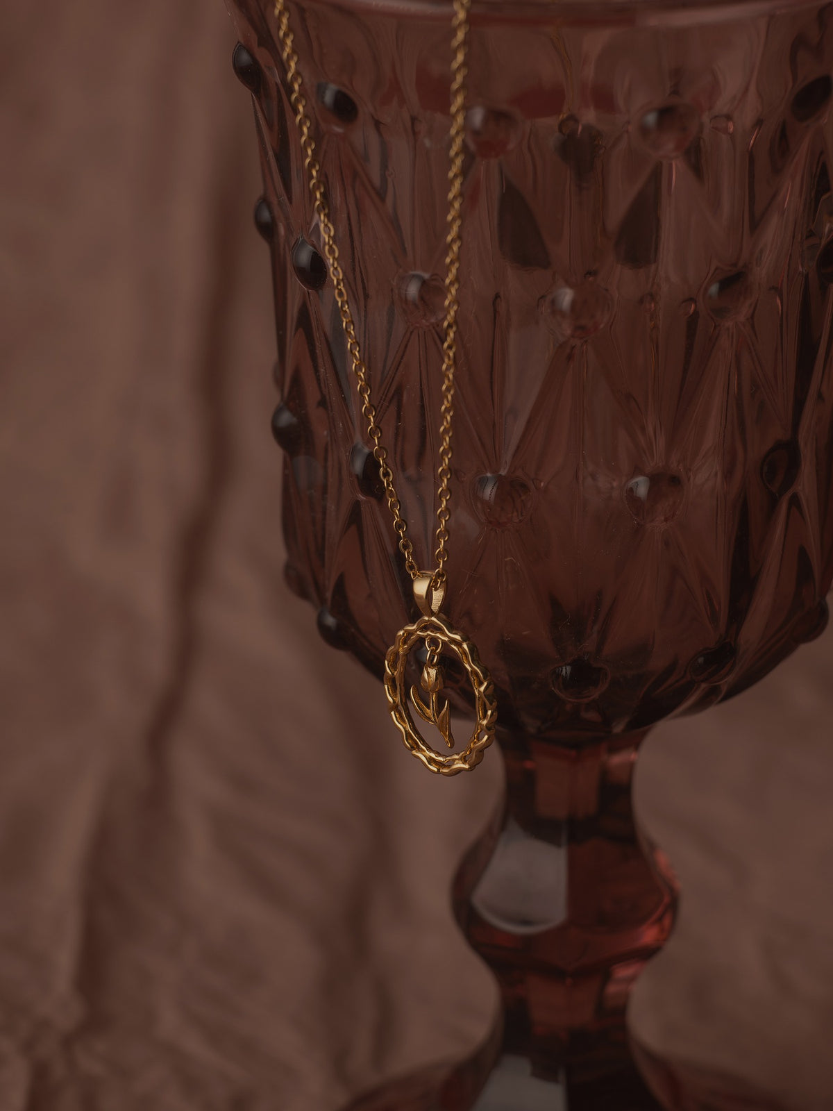 Tulip Flower Necklace - CAMELLIA Gold