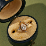 Aurélie Diamond Drop Ring - CAMELLIA 5