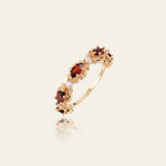 Aurelia Garnet Starburst Ring - CAMELLIA 6