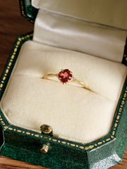 Rosée Garnet Solitarie Ring - CAMELLIA 6