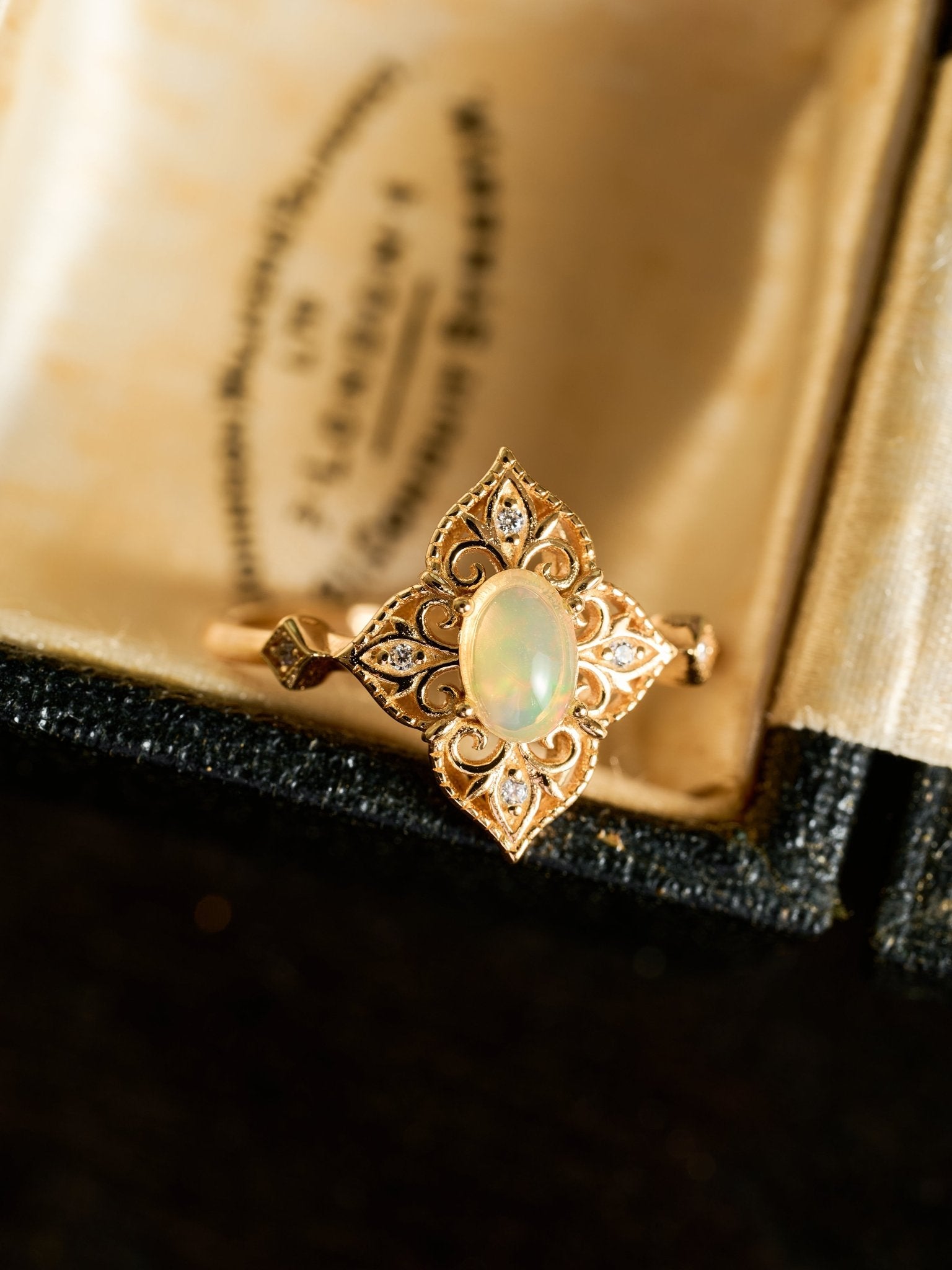 Aurielle Opal Jewelry Set - CAMELLIA