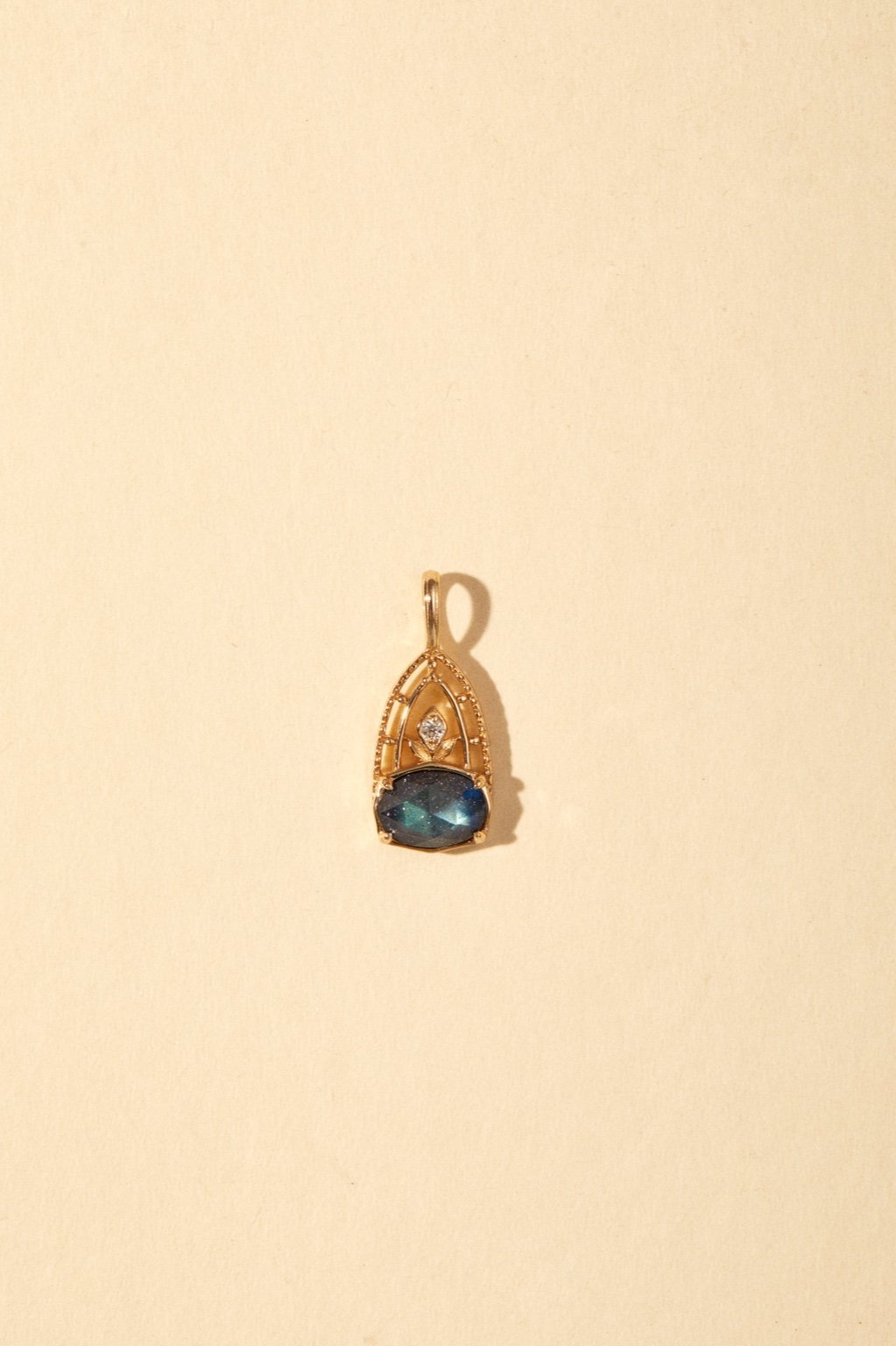 Stellaris Labradorite Necklace - CAMELLIA Simple Chain