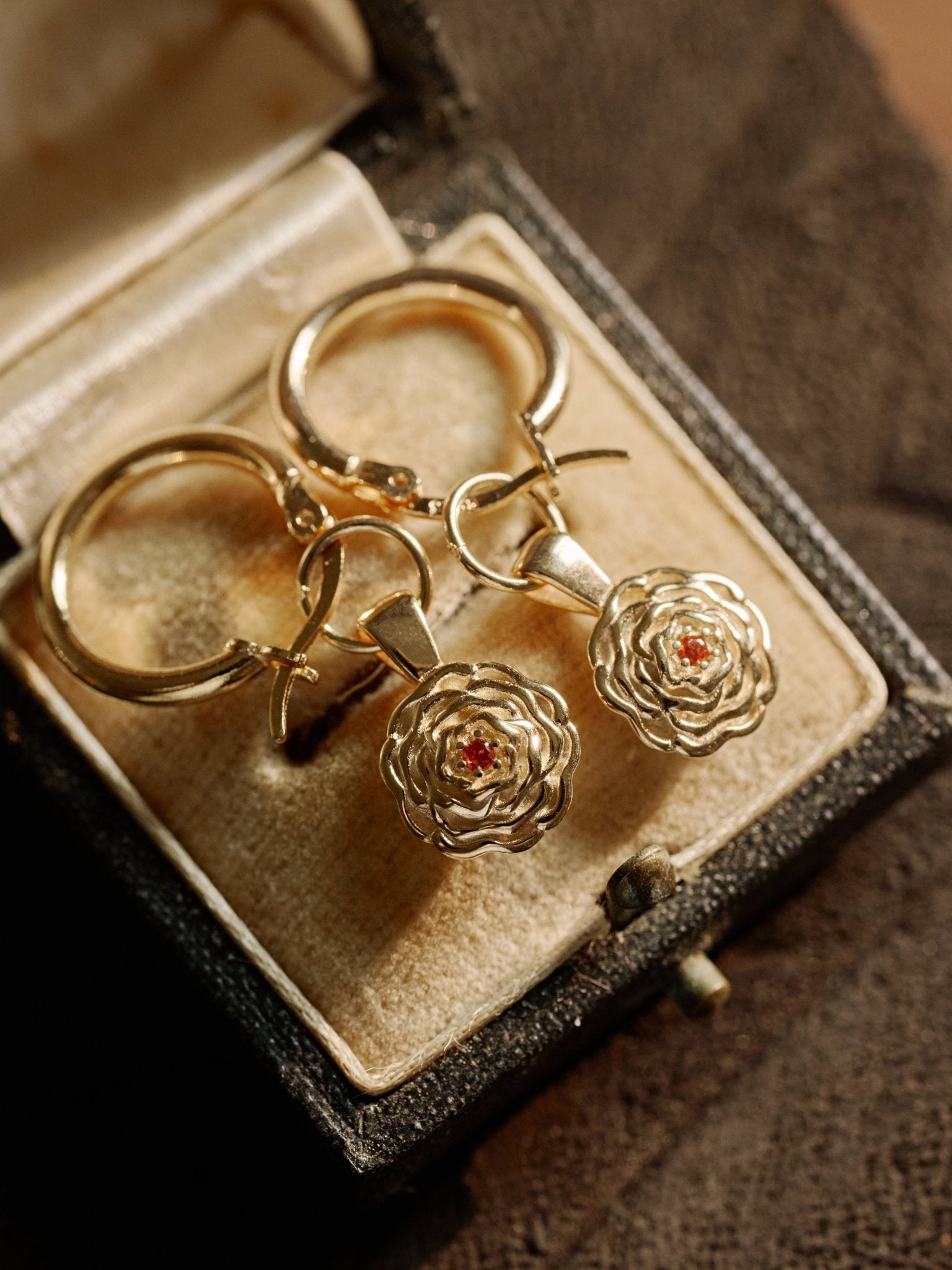 Elsa Birth Month Earrings - CAMELLIA January