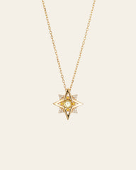 New York Peridot Pentagram Necklace