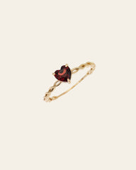 Rita Ruby Heart Ring