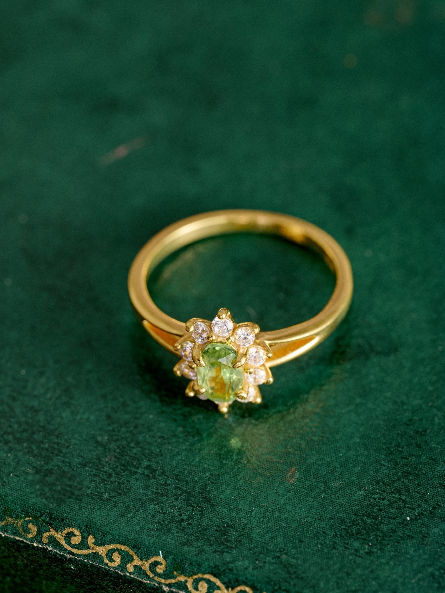 Aurora Peridot Ring