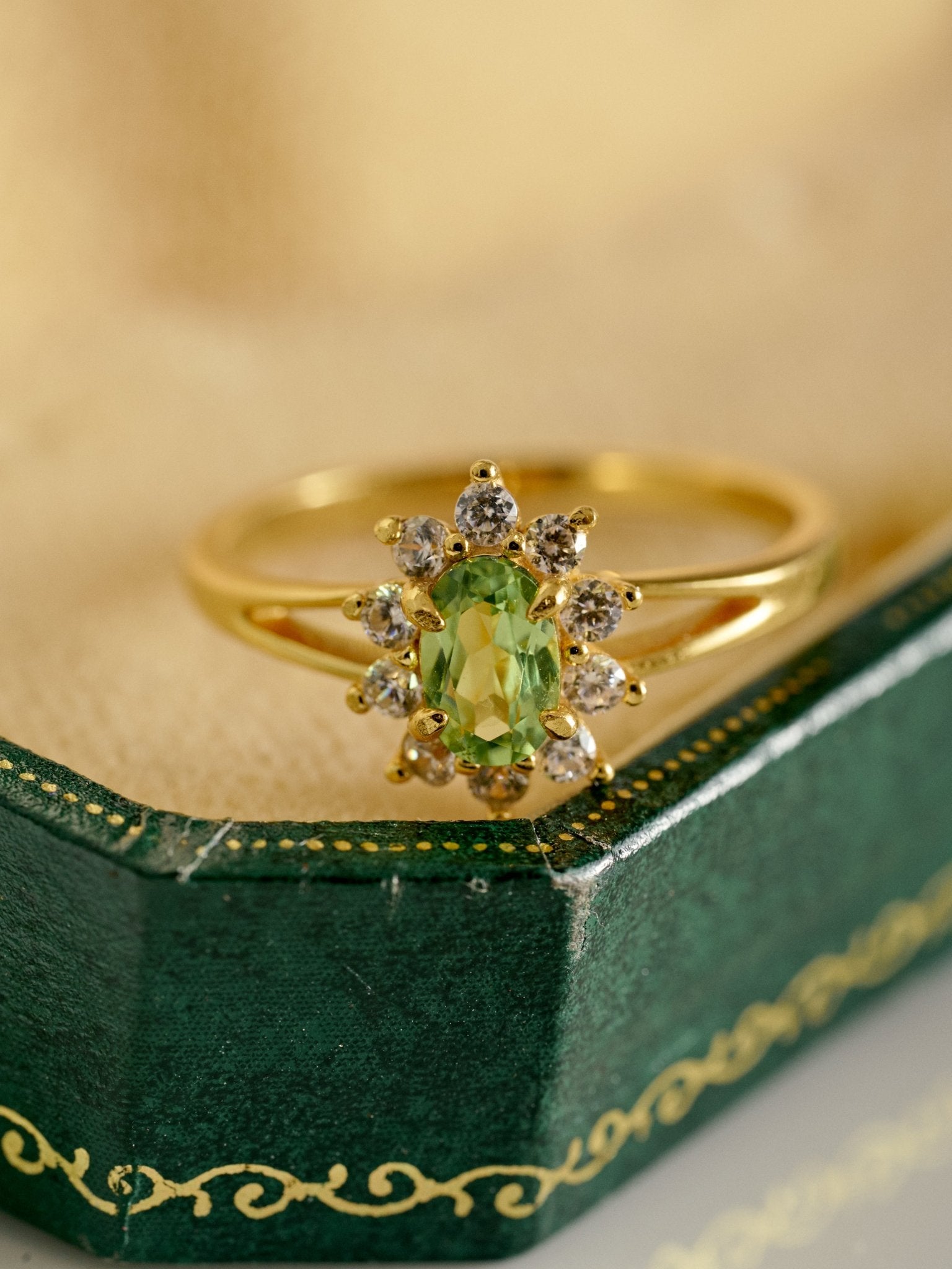 Aurora Peridot Ring