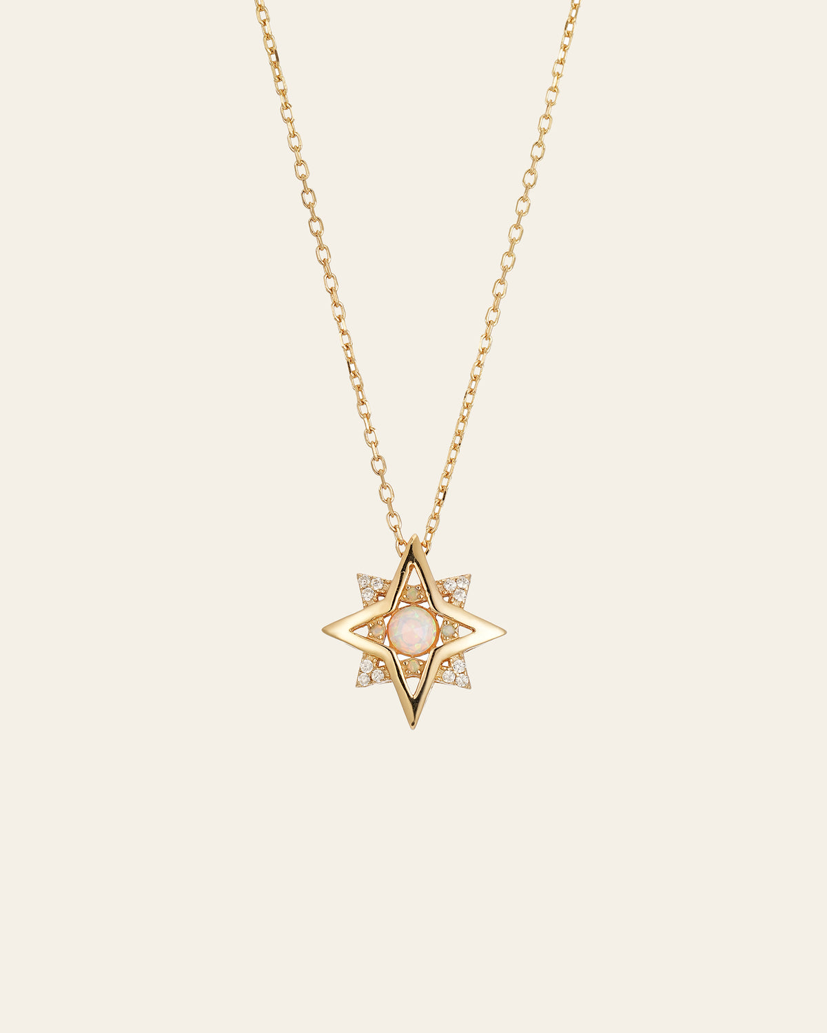 New York Opal Pentagram Necklace