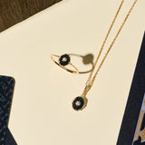Noir Stella Onyx Jewelry Set
