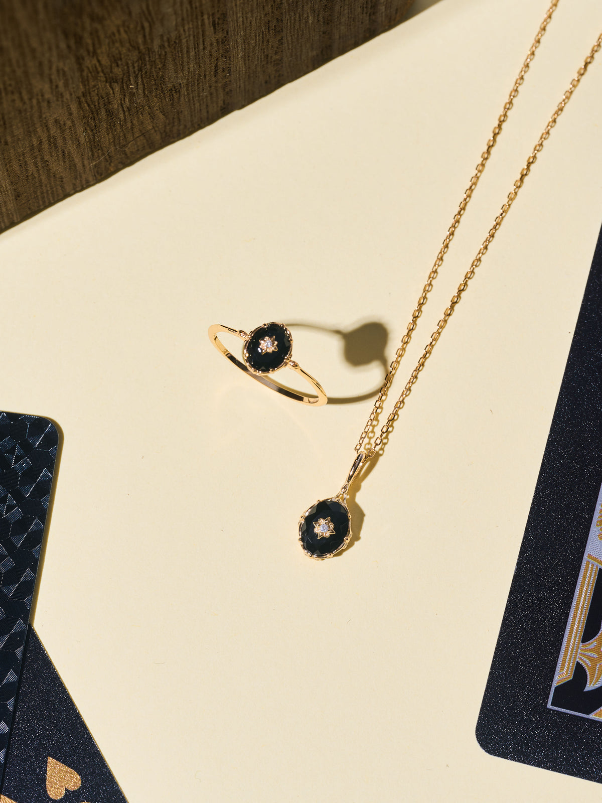 Noir Stella Onyx Jewelry Set