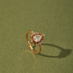 Aurélie Diamond Drop Ring - CAMELLIA 5
