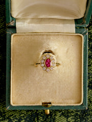 TiAmo Oval Ruby Ring