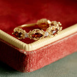 Aurelia Garnet Starburst Ring - CAMELLIA 6