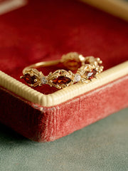 Aurelia Garnet Starburst Ring - CAMELLIA 6