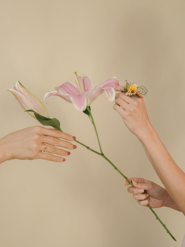 A Sea of Color Flower Ring