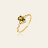 Verdure Peridot Ring - CAMELLIA 6