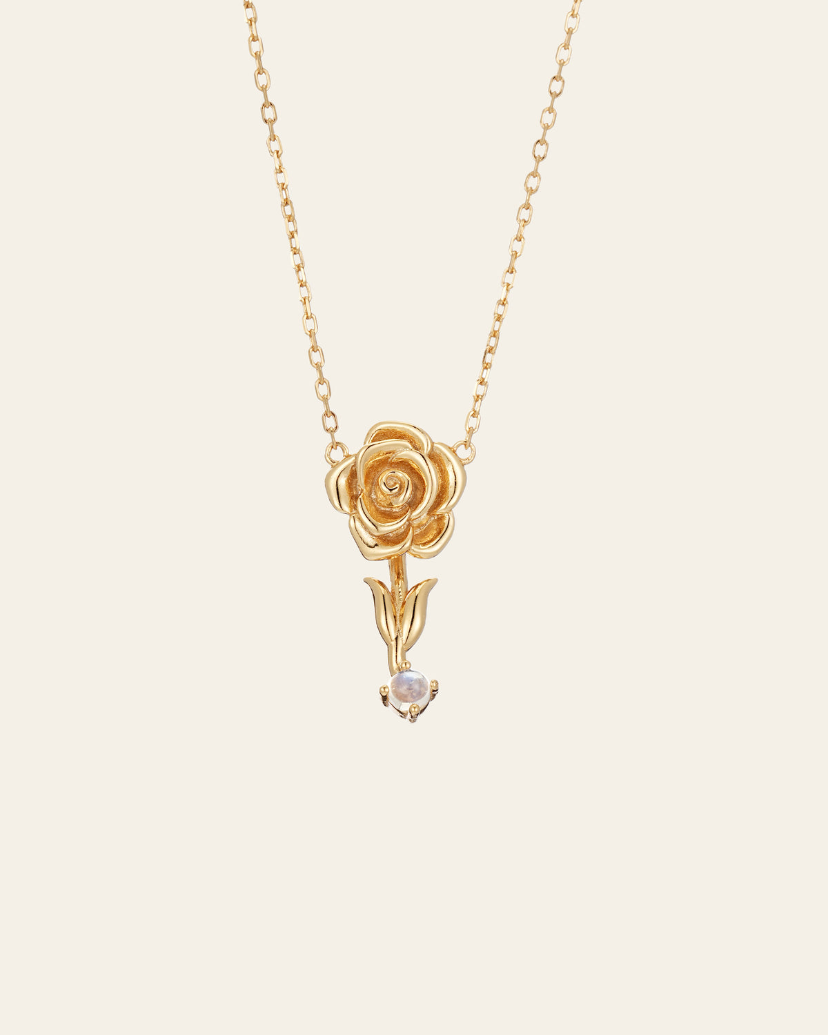 Nerissa June Rose Moonstone Necklace