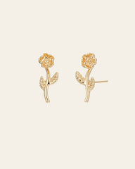 Hebe Poppy Leaf Earrings