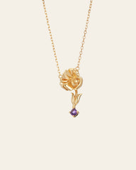 Nerissa February Violet Amethyst Necklace