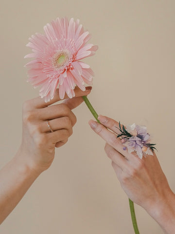 Lole Purple White Flower Ring