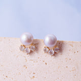Mist Labradorite Pearl Earrings