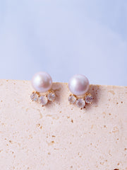 Mist Labradorite Pearl Earrings