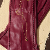 Regal Rosette Garnet Necklace