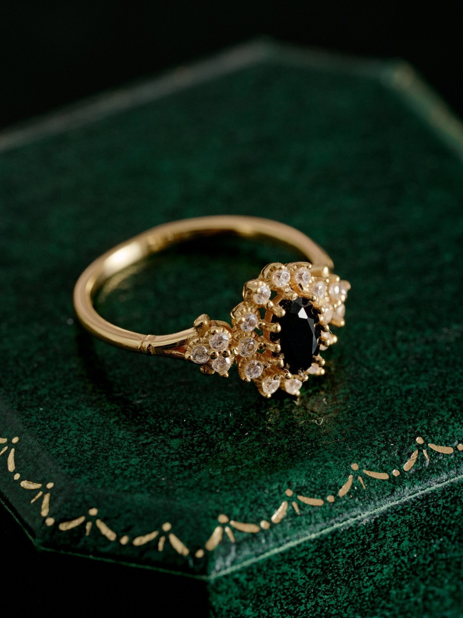 Black Dahlia Ring - CAMELLIA 5