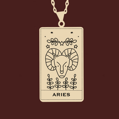 Aries Astrology Necklace