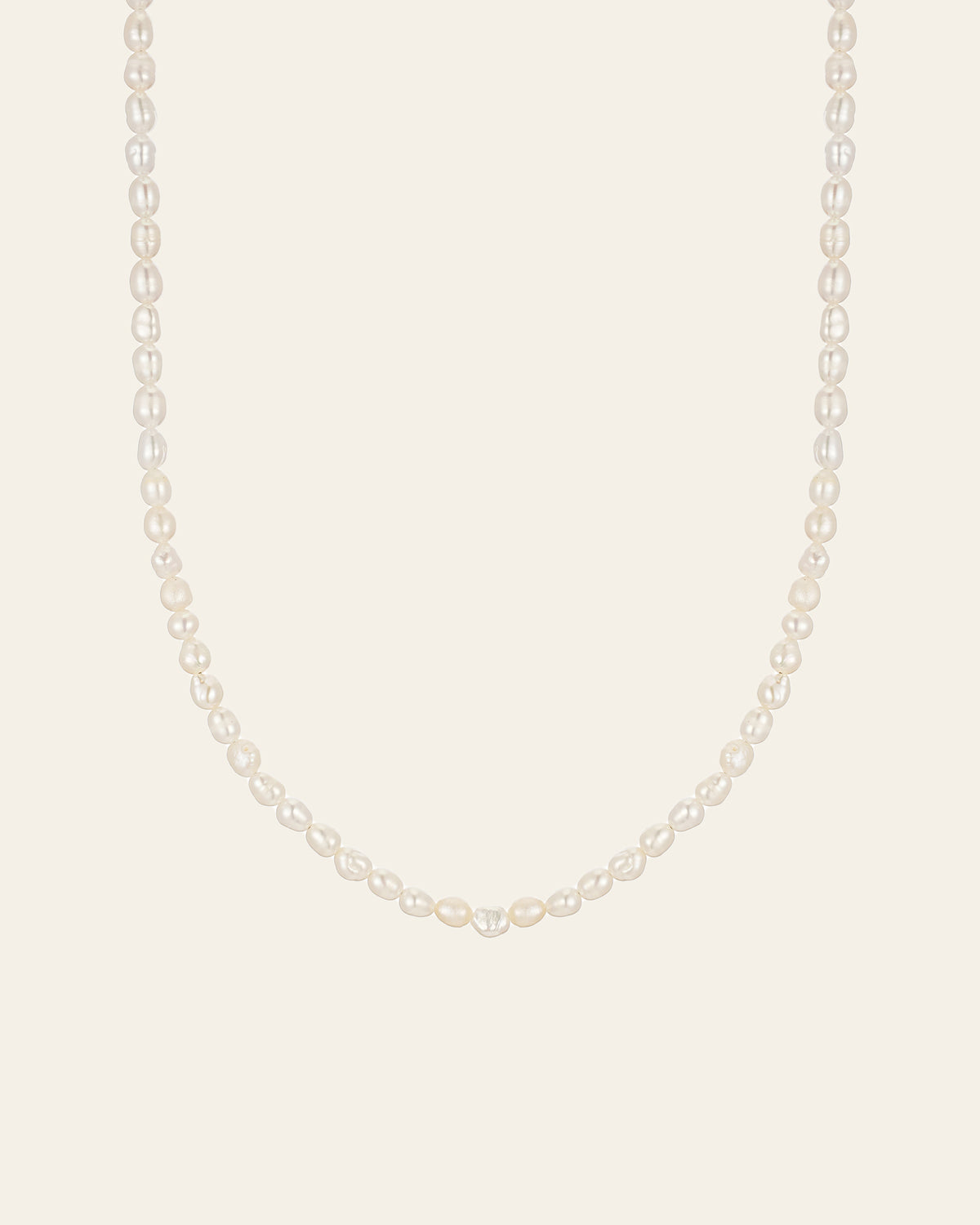 3mm Pearl Chain Necklace