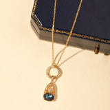 Stellaris Labradorite Necklace - CAMELLIA Circle Chain