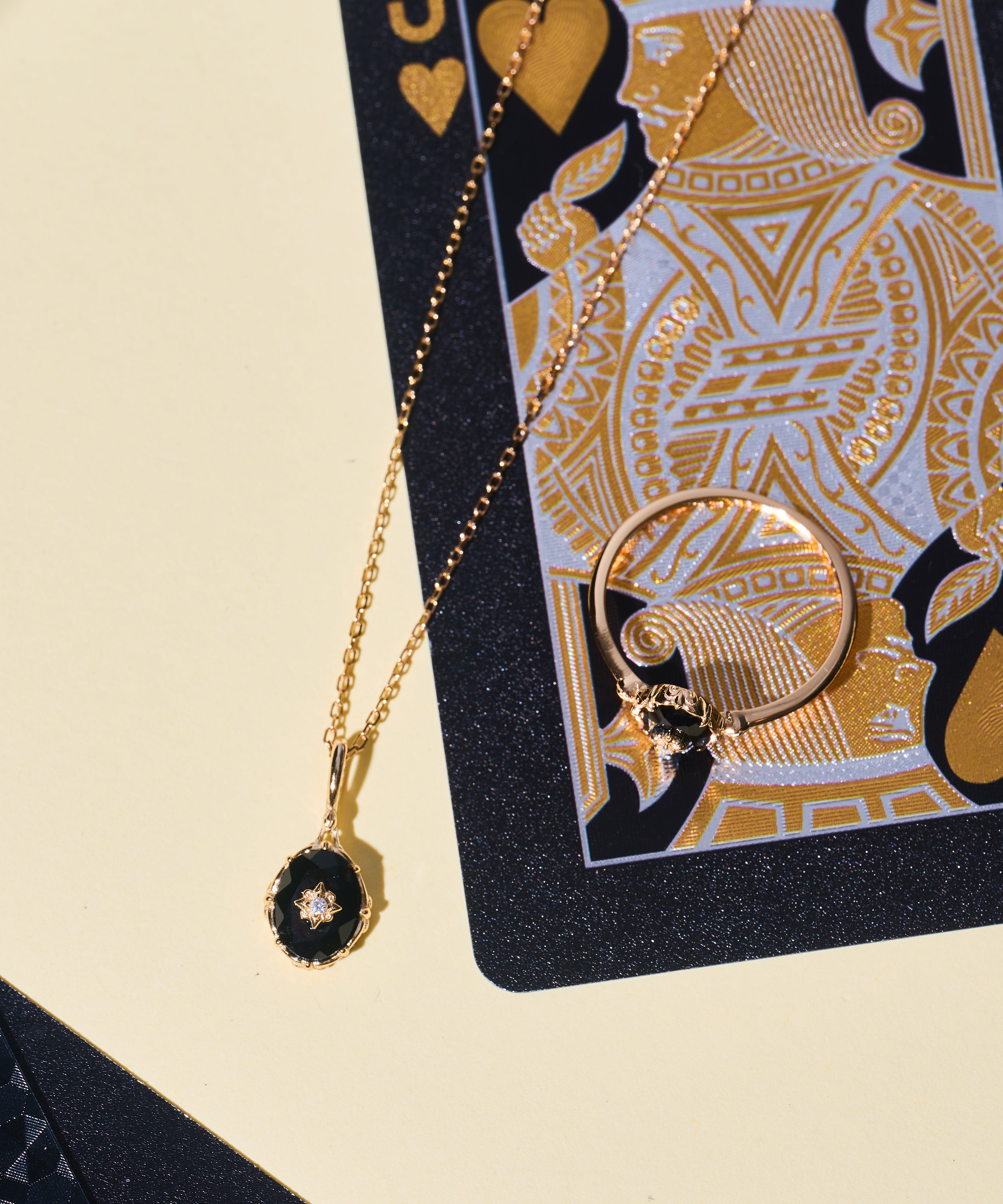Noir Stella Onyx Jewelry Set