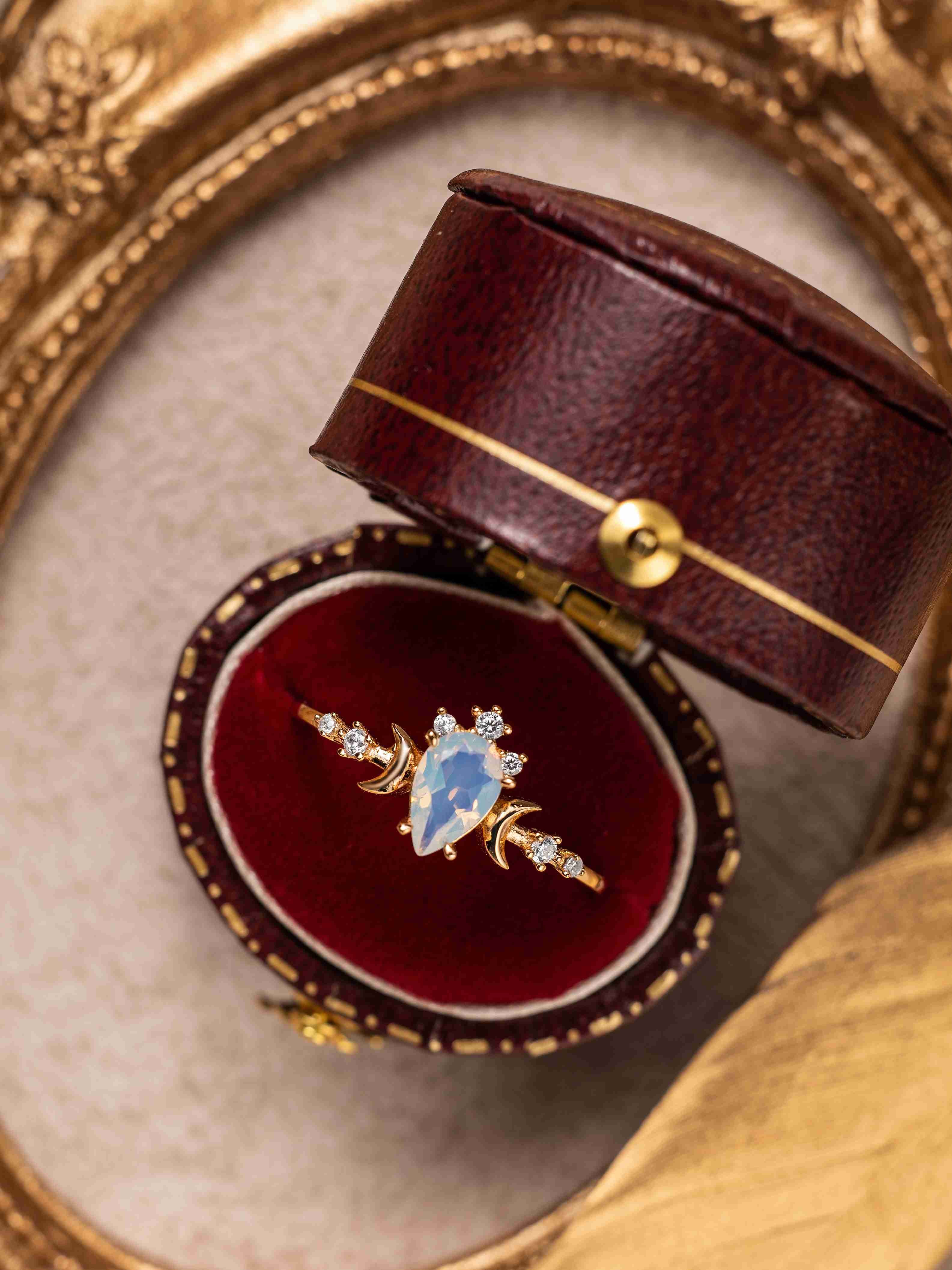 Celestia Moonstone Ring - CAMELLIA 5 US