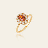 Garnet Couronne Ring - CAMELLIA 6