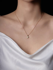 Elsa Marigold Tourmaline Necklace - CAMELLIA Yellow Gold