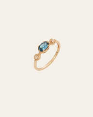 Midnight Aurora Topaz Opal Ring