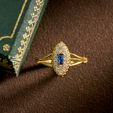 Midnight Marquis Sapphire Ring