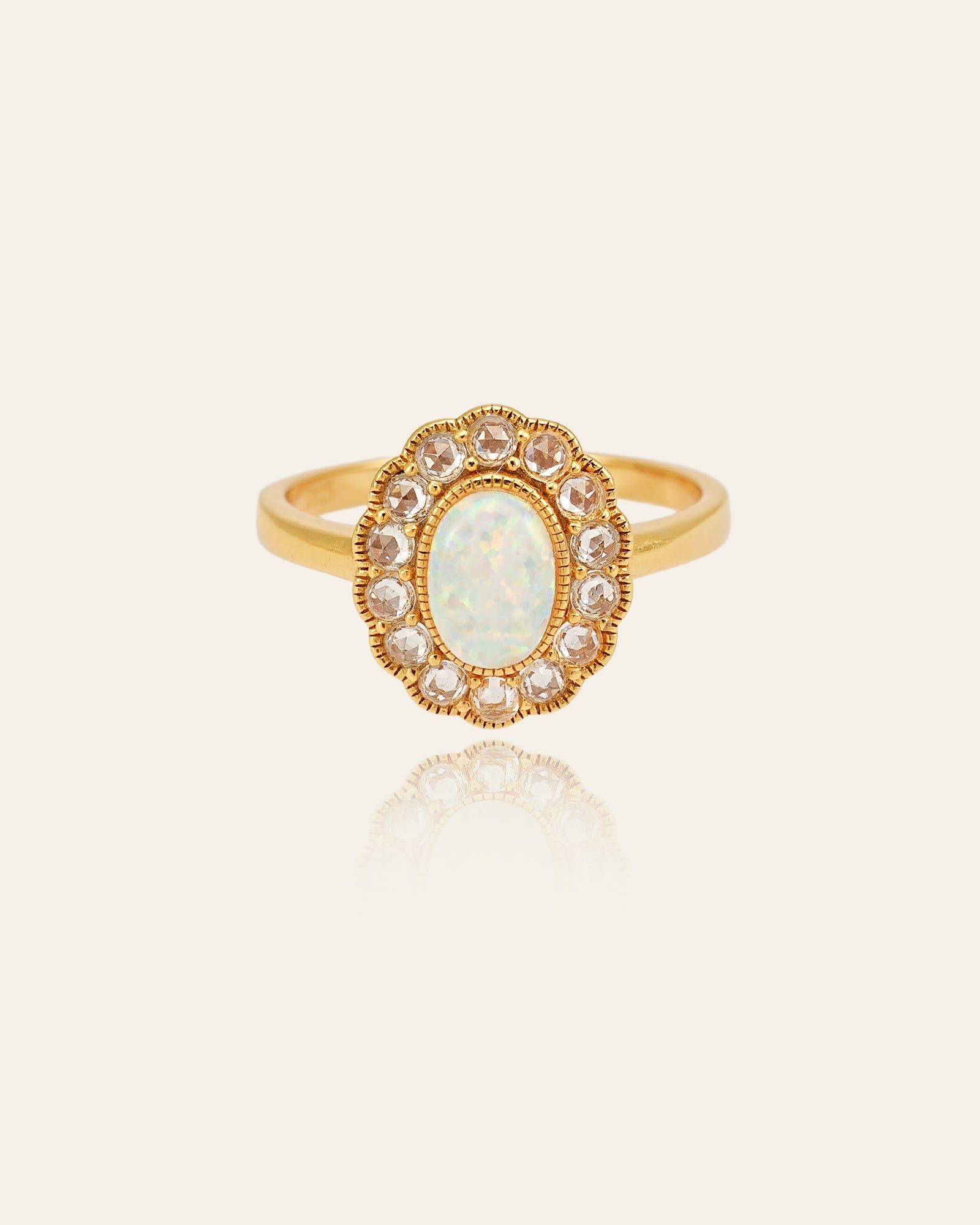 Ophelia Opal Ring - CAMELLIA 5