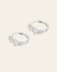 Quillie Cz Hoops - CAMELLIA Gold