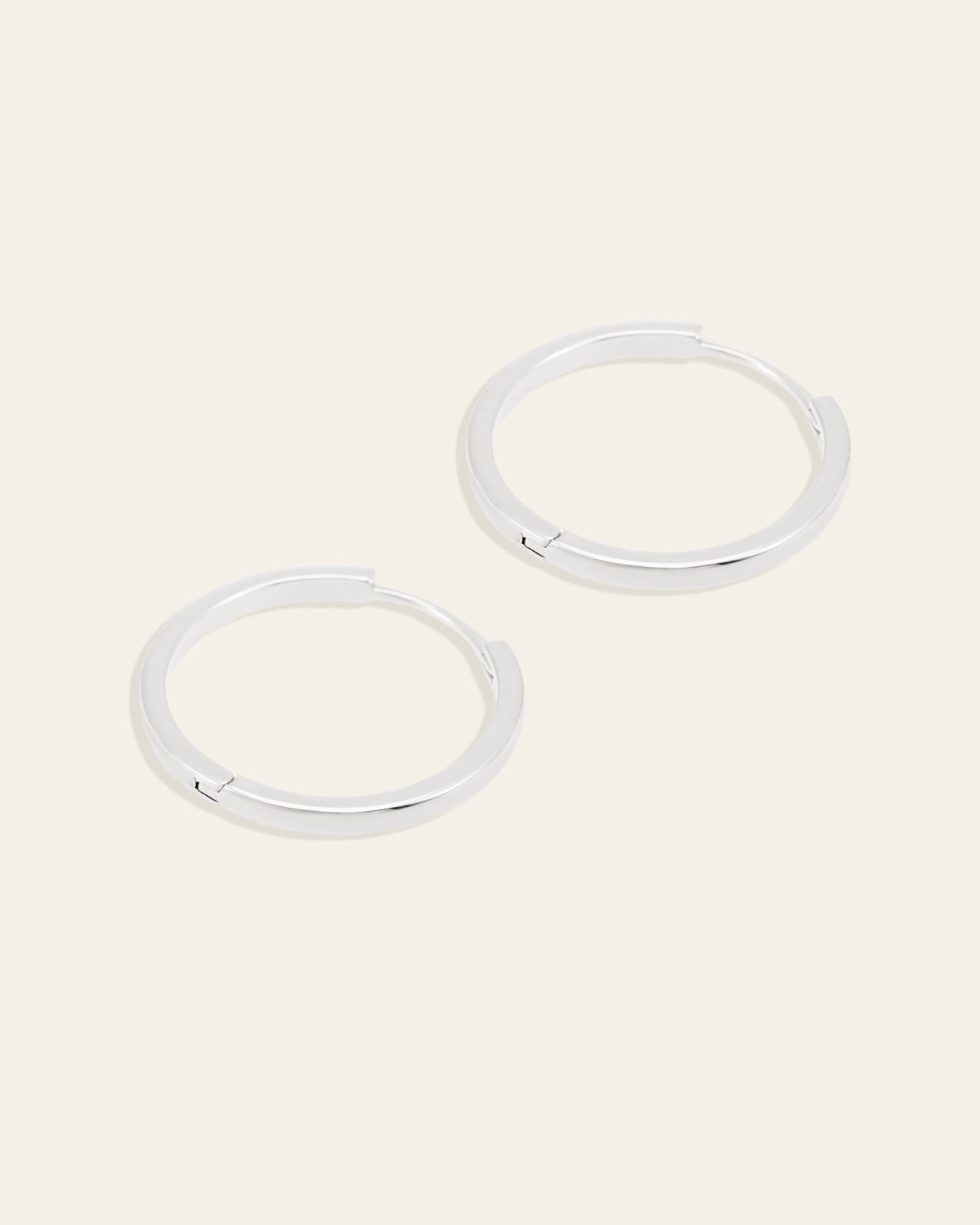 25mm Mother Hoops - CAMELLIA Silver