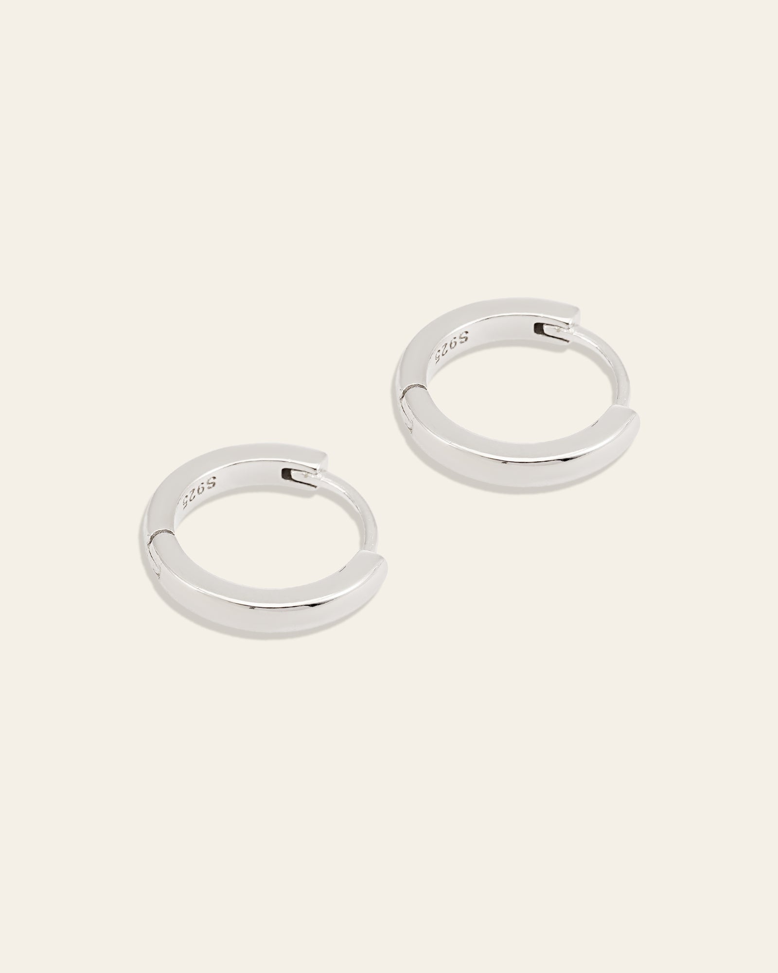 15mm Mother Hoops - CAMELLIA Silver