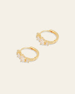 Quillie Cz Hoops - CAMELLIA Gold