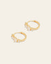 Quillie Cz Hoops - CAMELLIA Gold