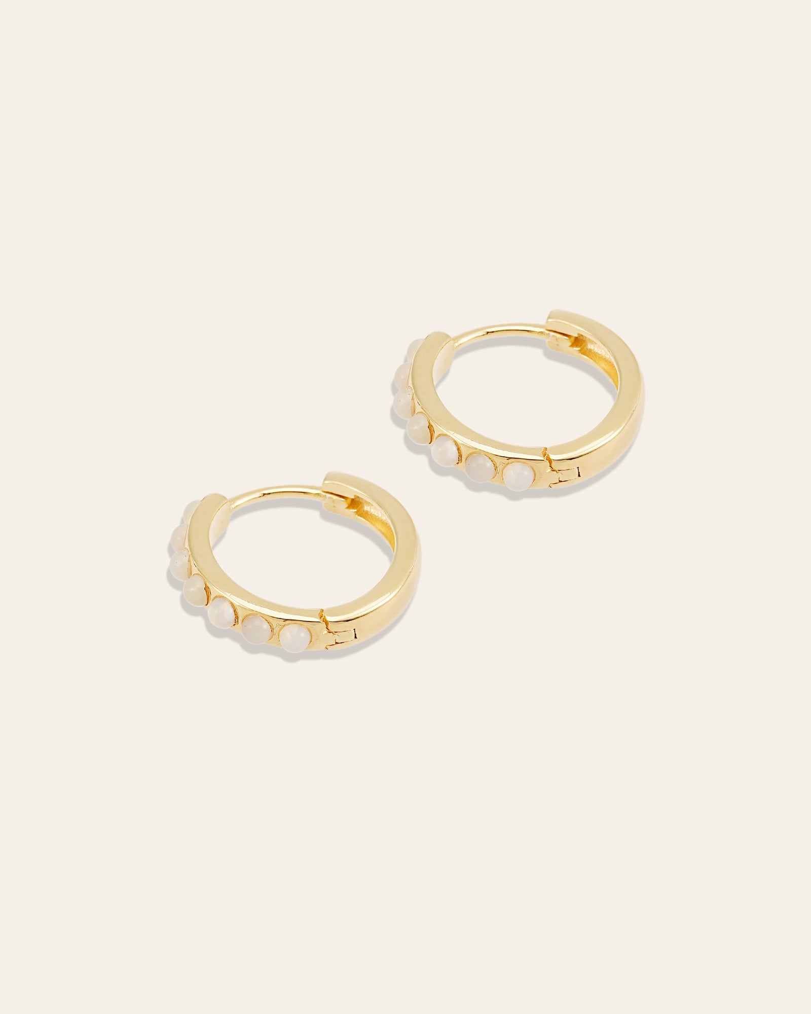 Una Opal Hoops - CAMELLIA
