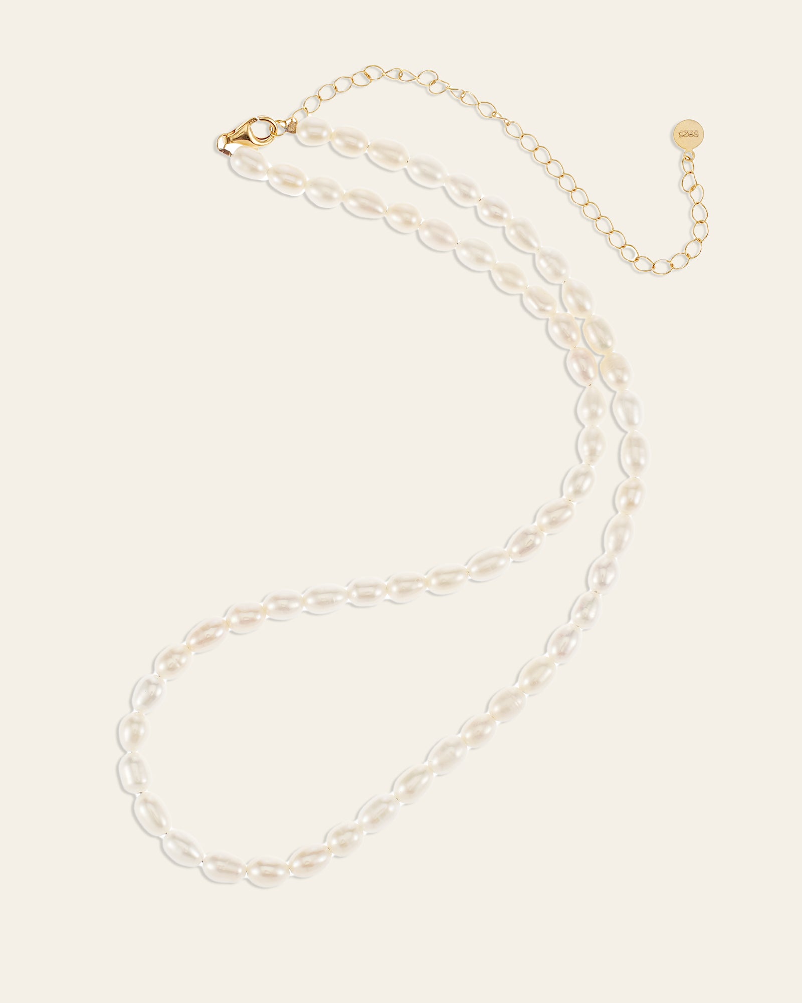 Baroque Pearl Necklace - CAMELLIA Gold