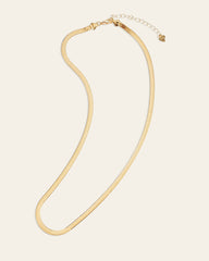 3.5mm Snake Chain Necklace - CAMELLIA White Gold