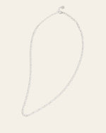 Figaro Chain Necklace - CAMELLIA White Gold