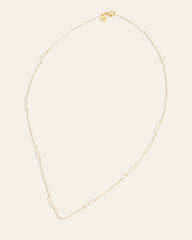 Polly Pearl Chain Necklace - CAMELLIA